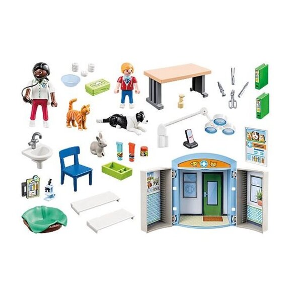 Playmobil City Life Vet Clinic Play Box 70309 Pickup/Delivery - Picture 7 of 7